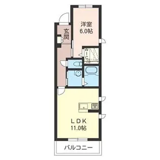 サント・ヴィア・ソーレ【2階】の間取り