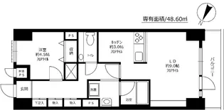 クレベール西新宿【6階】の間取り