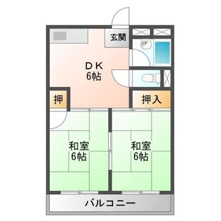 メゾンミラノ野里【4階】の間取り