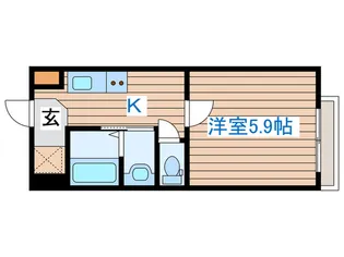 クオリア南仙台B棟【1階】の間取り