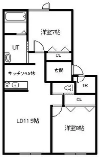 チェリー神楽岡【2階】の間取り