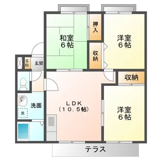ベルセジュール B棟【1階】の間取り