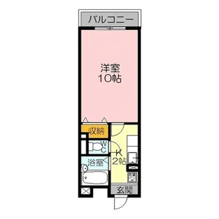 三記マンション久米町【4階】の間取り