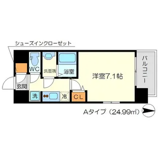 リッツ新大阪【12階】の間取り