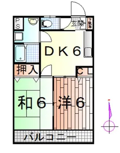 パルトネールひのき【2階】の間取り