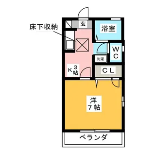 ベルカーサII【1階】の間取り