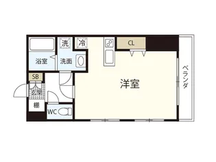 リバーフォレスト河原町(旧第2リヴィエール香川)【6階】の間取り