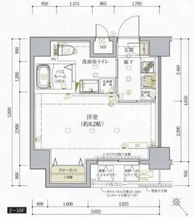 ベルシード王子【10階】の間取り