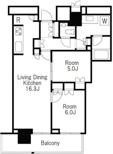 ザ・パークハウス晴海タワーズディアロレジデンス【19階】の間取り