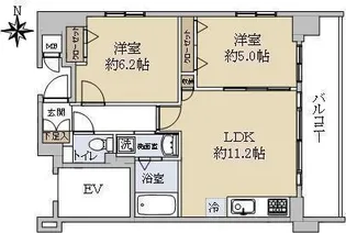 ラフィネブランシュ【2階】の間取り