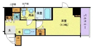 グランド・ガーラ横濱山下町【8階】の間取り