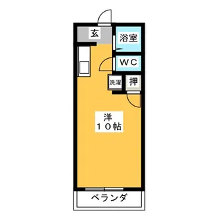 リバーサイドジュネスB棟【2階】の間取り