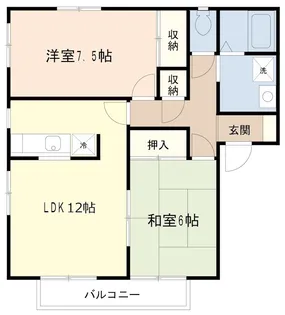 仲居田ハイツ5【2階】の間取り