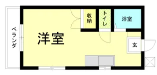 朝日ハイツ【1階】の間取り