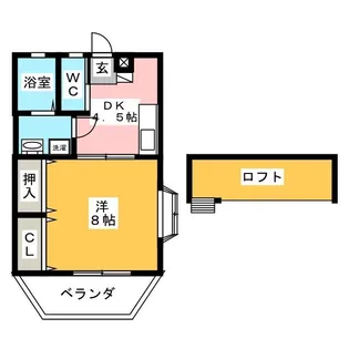 コーポ幸【2階】の間取り