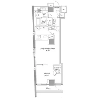 ザ・パークハビオ小石川【5階】の間取り