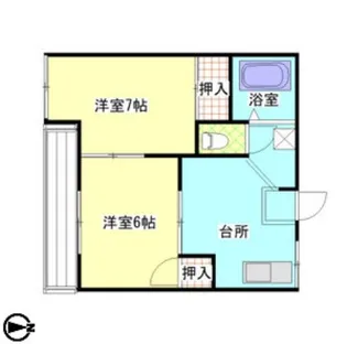 フレンドハイツ【1階】の間取り