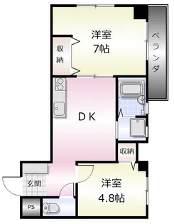 バロン21【2階】の間取り