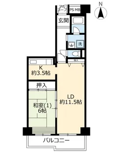 UR多摩ニュータウンコリナス長池【3階】の間取り
