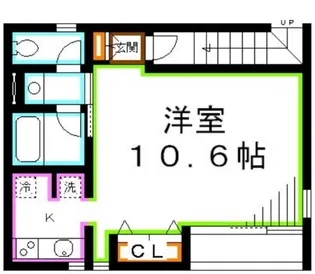 パティオK【2階】の間取り