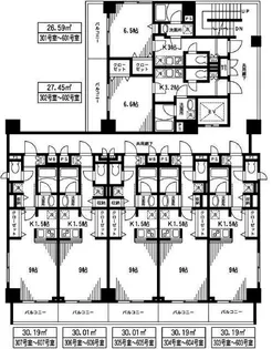 コンフォータブル【6階】の間取り