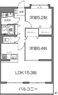 グランベリー長嶺南【4階】の間取り