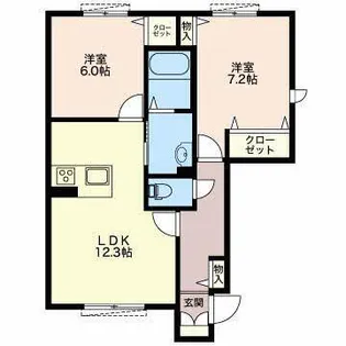三軒家の杜 A棟【1階】の間取り