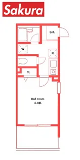 ロワール横濱鶴見【2階】の間取り