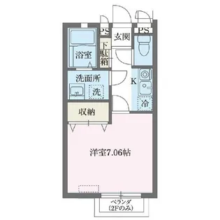 Prunus宮崎台【1階】の間取り