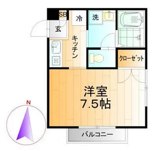 カーム小林【2階】の間取り
