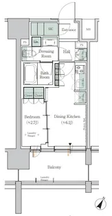 ONE ROOF RESIDENCE TAMACHI【4階】の間取り