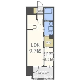 グランフォーレ大名プレミア【3階】の間取り