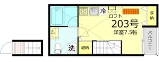 カスティーロ松ヶ丘【2階】の間取り