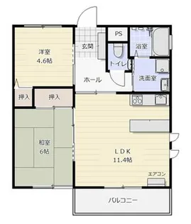 サニーフラット松川前【3階】の間取り