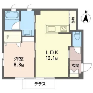 ベルソレイユ【1階】の間取り