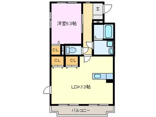 エスペランサ・アイ【2階】の間取り