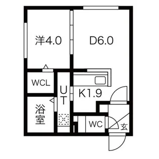 Casa Bianca札幌駅西口【4階】の間取り