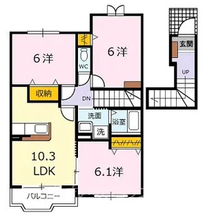 サニーレジデンスFIII【2階】の間取り
