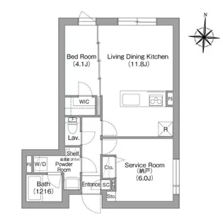 コンフォリア・リヴ両国イースト【3階】の間取り