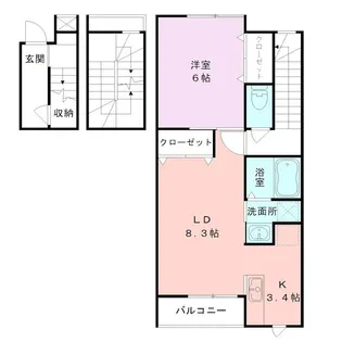 BUENA天神尾【3階】の間取り