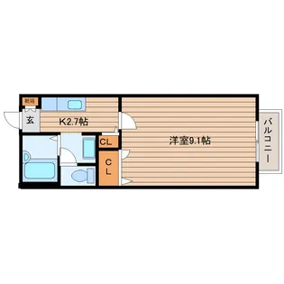 ディアス桜木【2階】の間取り