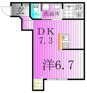 アモーレ伊興【1階】の間取り