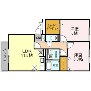 ネバーランド【2階】の間取り