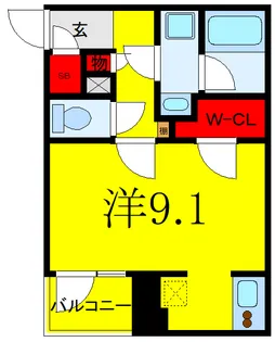 RELUXIA東武練馬【2階】の間取り