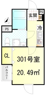 CFジオーレ北綾瀬テラス【3階】の間取り