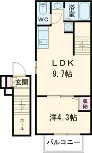 LE CIEL BLEU【2階】の間取り