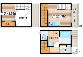 La gr?ce弐番館(旧名称:センテニアル五日市駅前)の間取り