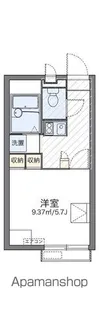 レオパレス岩井【2階】の間取り