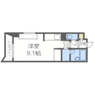 TEINE1・4MS【7階】の間取り