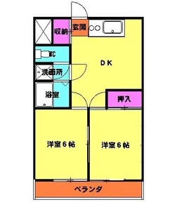 タナダセントラルマンション【3階】の間取り